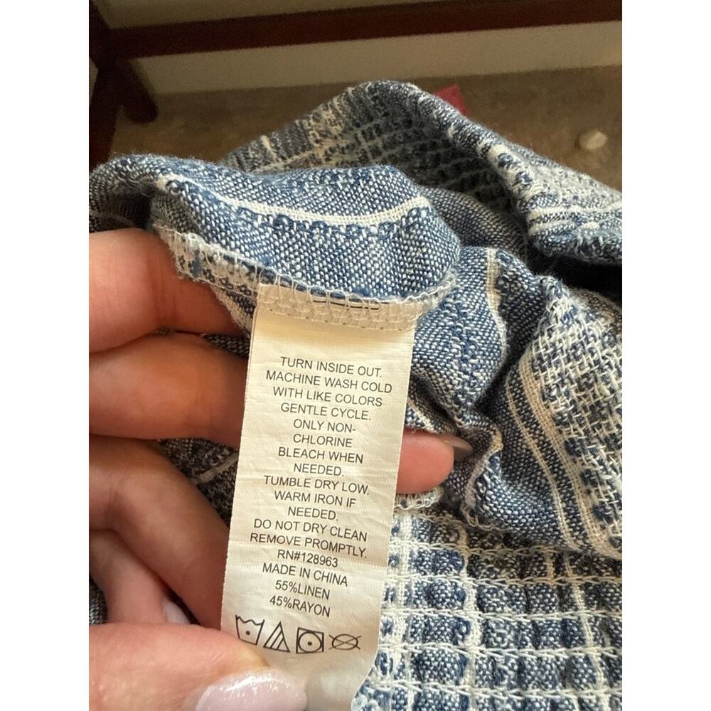 Indigo Rein Resort Linen Blend Striped Pants - Picture 6 of 6